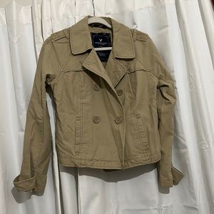 Cute beige coat with pockets